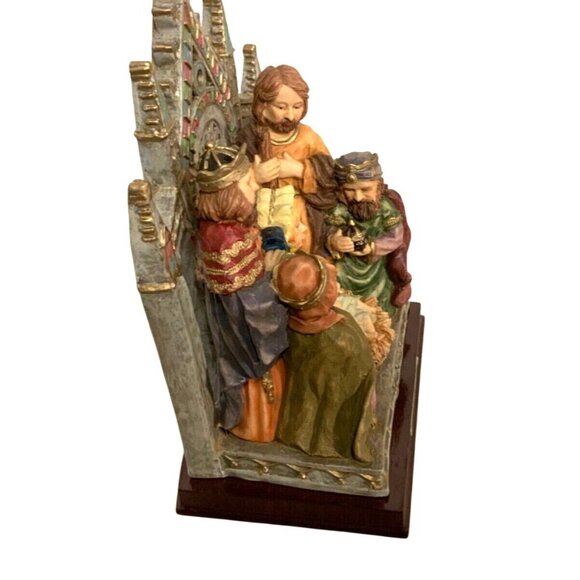 Marlo Collection Nativity Scene Figurine 9" Tall Hand-Painted Resin Sculpture Wi - Picture 4 of 8